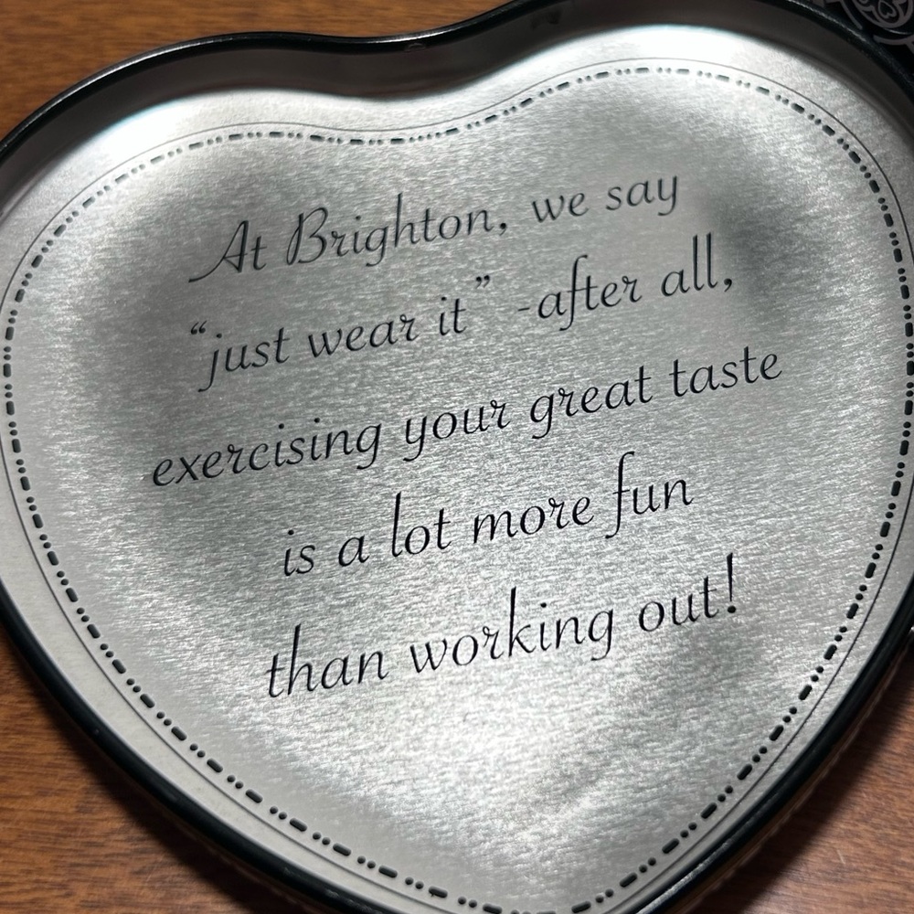 Brighton Silver Key Holder with Heart Tin - Picture 3 of 5